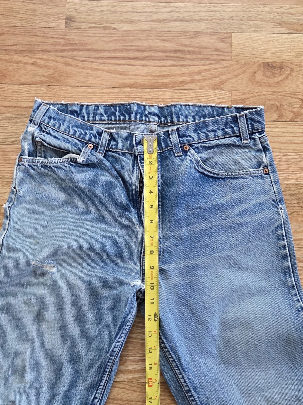 Levi's Light Blue Straight Jeans - Picture 3 of 4